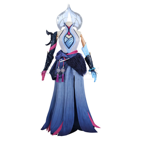 【In Stock】Game League of Legends Cosplay Snow Moon Morgana Cosplay Costume