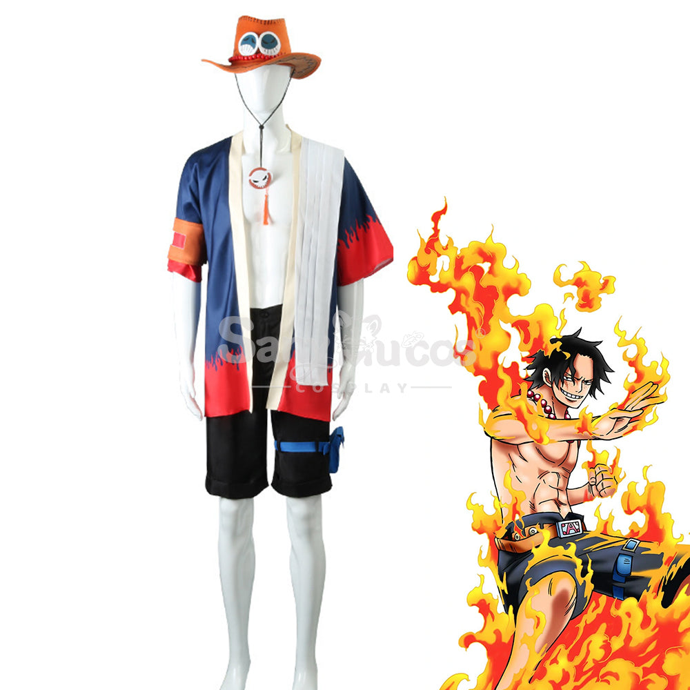 In Stock】Anime One Piece Cosplay Portgas·D· Ace Cosplay Costume