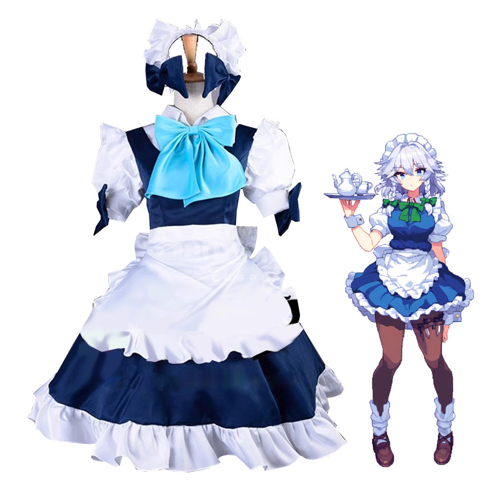 【Pre-Sale】Game the Embodiment of Scarlet Devil Cosplay Izayoi Sakuya Maid Cosplay Costume Premium Edition