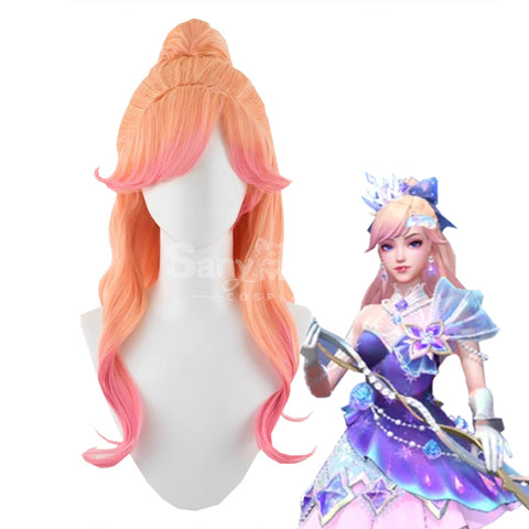 【In Stock】Game League of Legends Cosplay Crystal Rose Seraphine Cosplay Wig