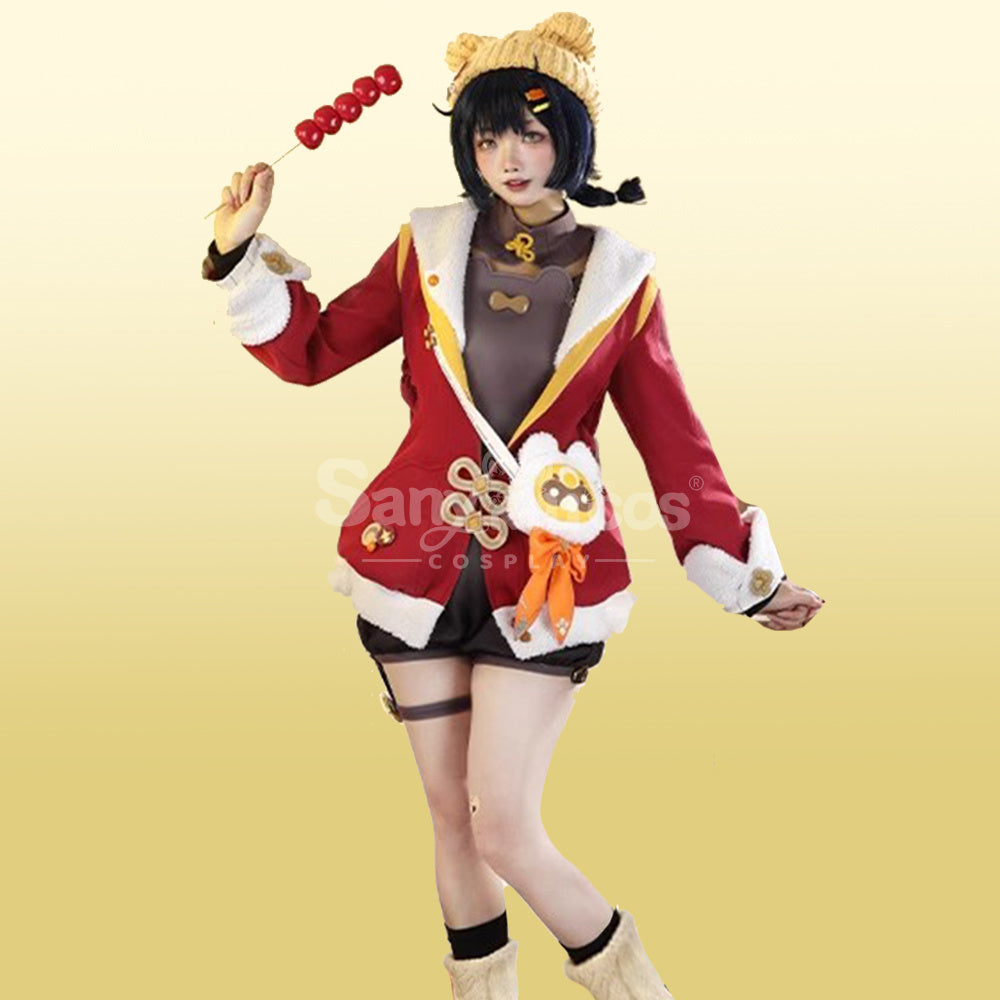 Game Genshin Impact Cosplay Xiangling New Year's Cheer Cosplay Costume