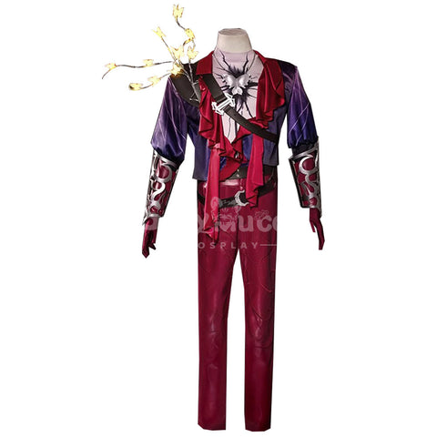【Pre-Sale】Game Identity V Cosplay Mercenary Naib Subedar Man In Red Costume Premium Edition Costumes