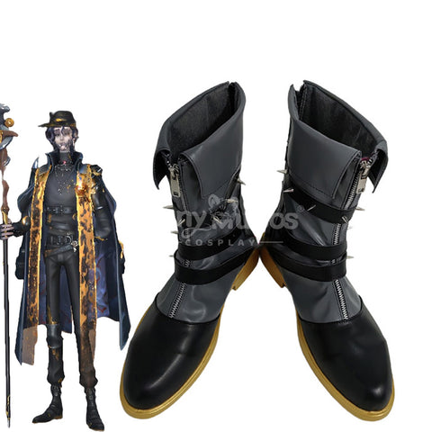 Game Identity V Cosplay Gold Foil Cosplay Shoes
