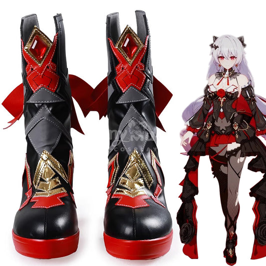 Game Honkai Impact 3rd Cosplay Lunar Vow: Crimson Love Cosplay Shoes 1000