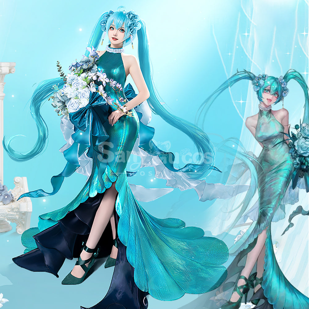 【In Stock】Vocaloid Hatsune Miku Cosplay Hatsune Miku Midsummer Elf Cosplay Costume