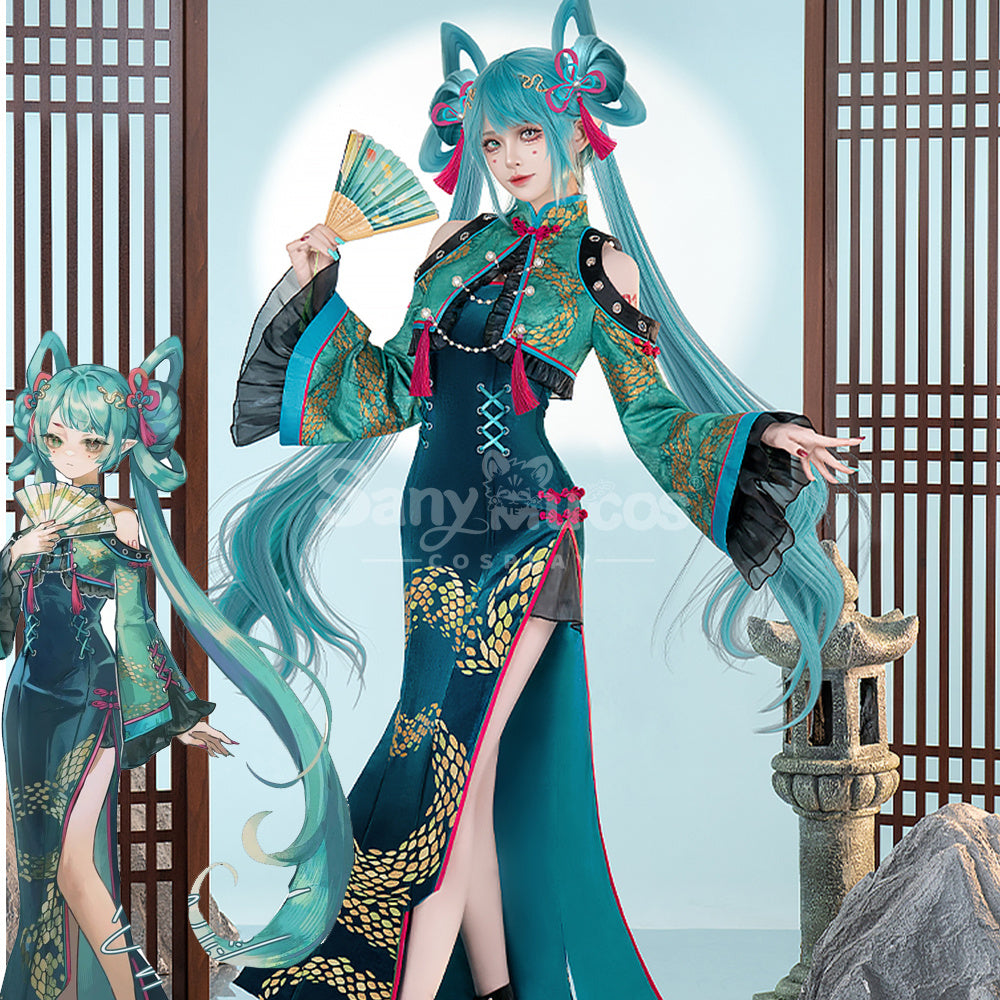 【Pre-Sale】Hatsune Miku Cosplay KHatsune Miku Year of the Snake cheongsam Cosplay Costume Premium Edition