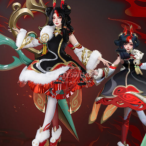【In Stock】Game League of Legends Cosplay Gwen Christmas Cosplay Costume