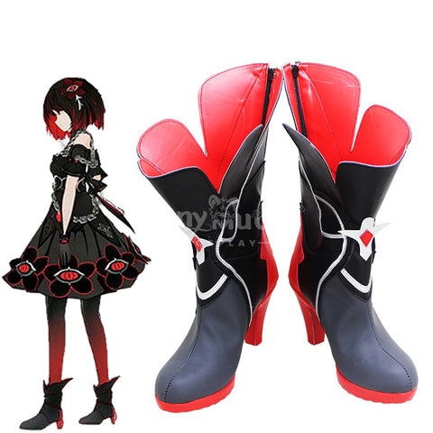 Game Honkai Impact 3rd Cosplay Stygian Nymph Seele White/Black Cosplay Shoes