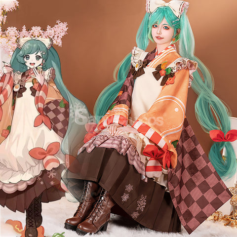 【In Stock】Vocaloid Hatsune Miku Cosplay Snow Miku 2024 Cosplay Costume