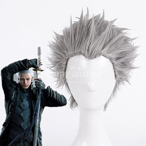 【In Stock】Game Devil May Cry 5 Cosplay Vergil Cosplay Wig Cosplay Wigs