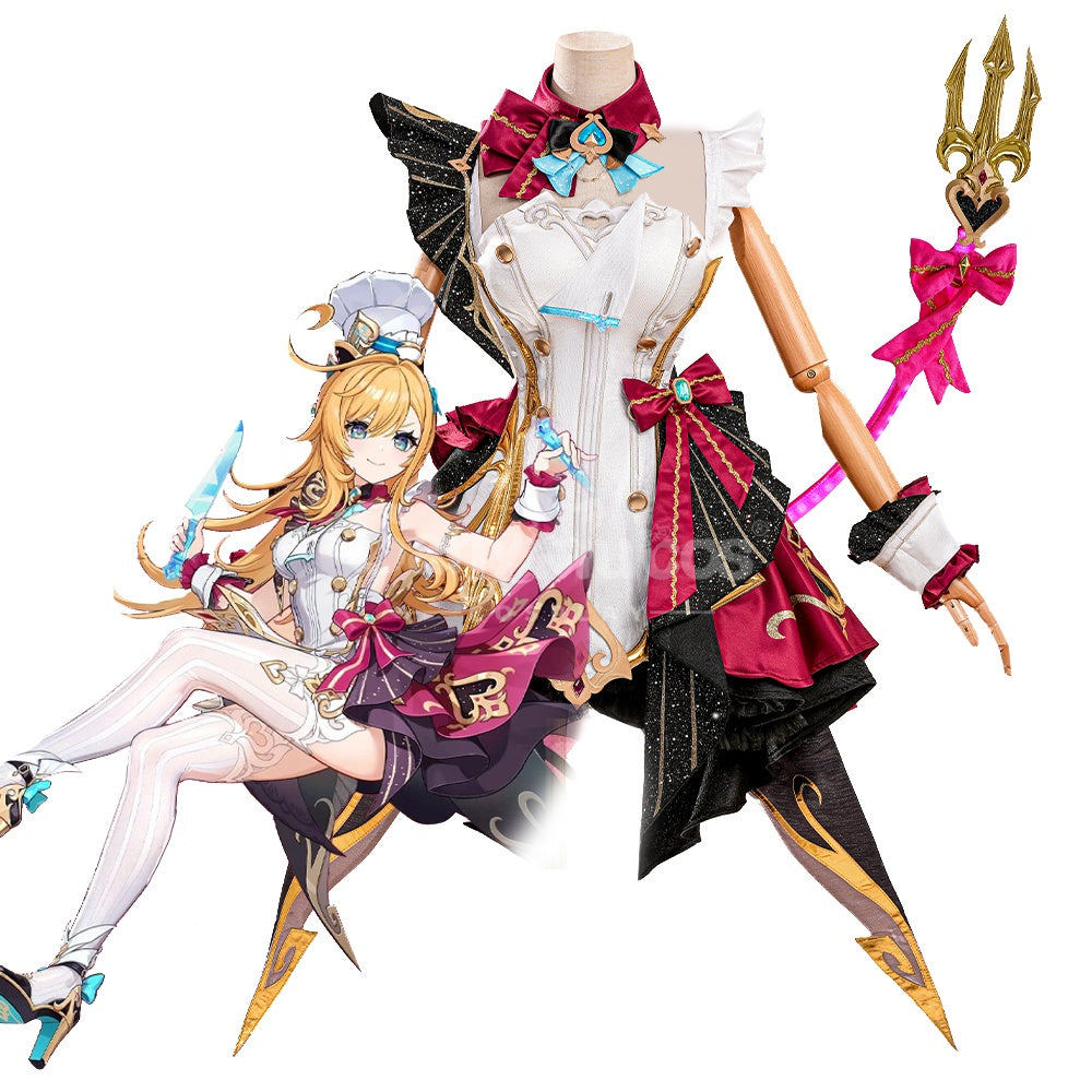 【Pre-Sale】Game Genshin Impact Cosplay Escoffier Costume Premium Edition Cosplay Costumes
