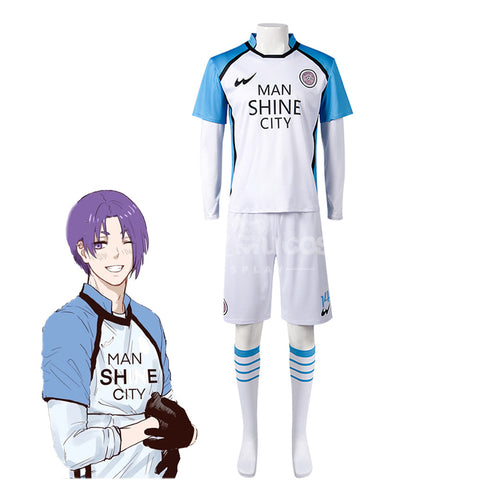 【In Stock】Anime BLUE LOCK Cosplay Manshine City Football Jersey Cosplay Costume