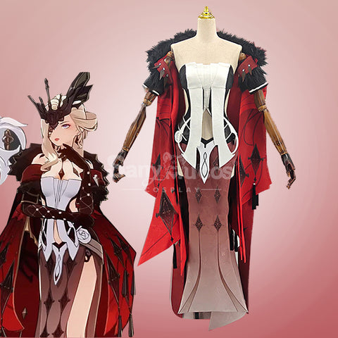 【In Stock】Game Genshin Impact Cosplay Fatui Harbinger The Fair Lady Rosalyne Cosplay Costume
