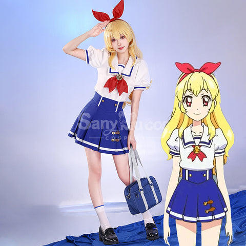 【In Stock】Anime Aikatsu! Cosplay Summer School Uniform Cosplay Costume Premium Edition