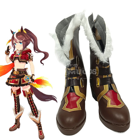 Game Uma Musume Pretty Derby Cosplay Tokai Teio Cosplay Shoes