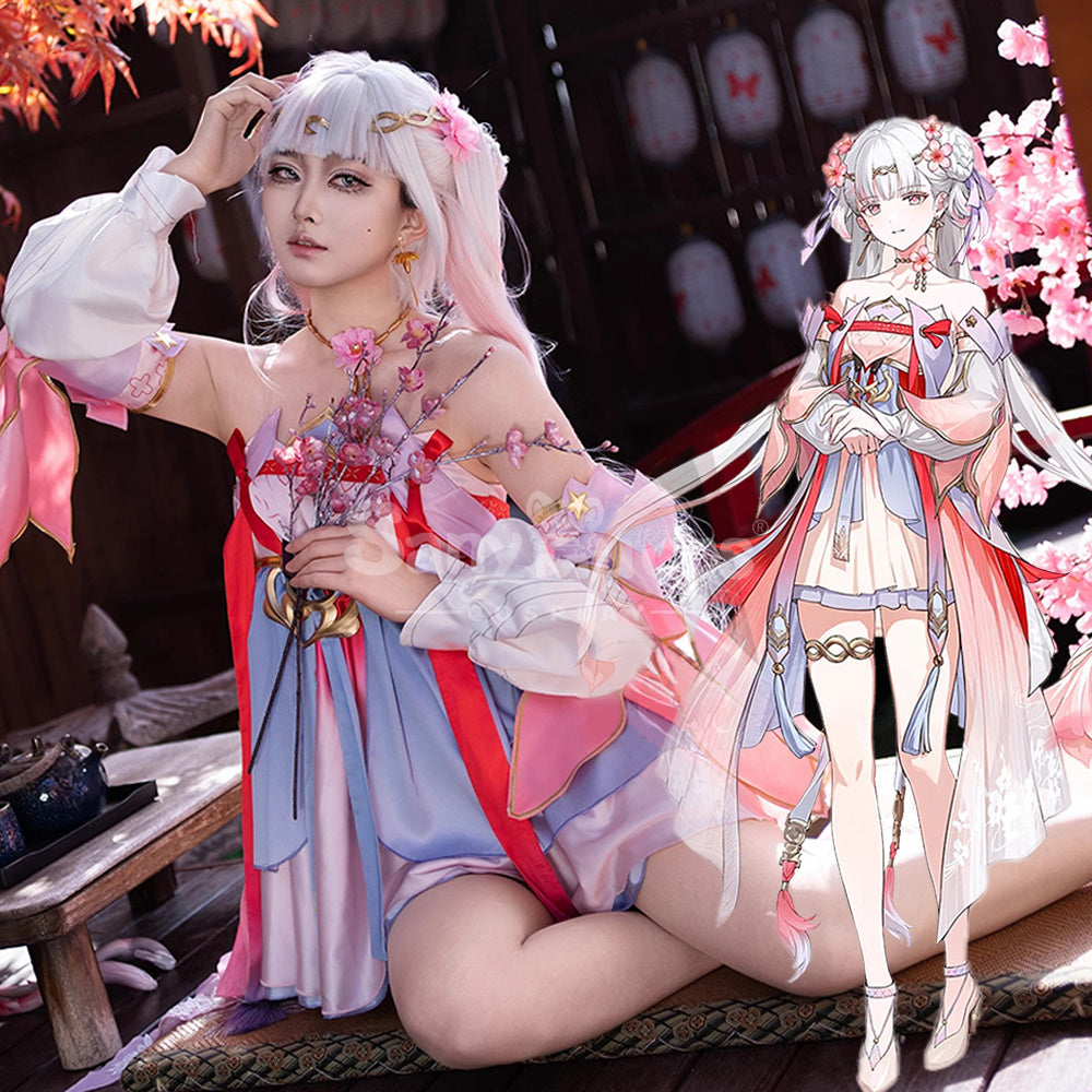 【In Stock】Game Wuthering Waves Cosplay Peach Blossom Radiance Costume Cosplay Costumes