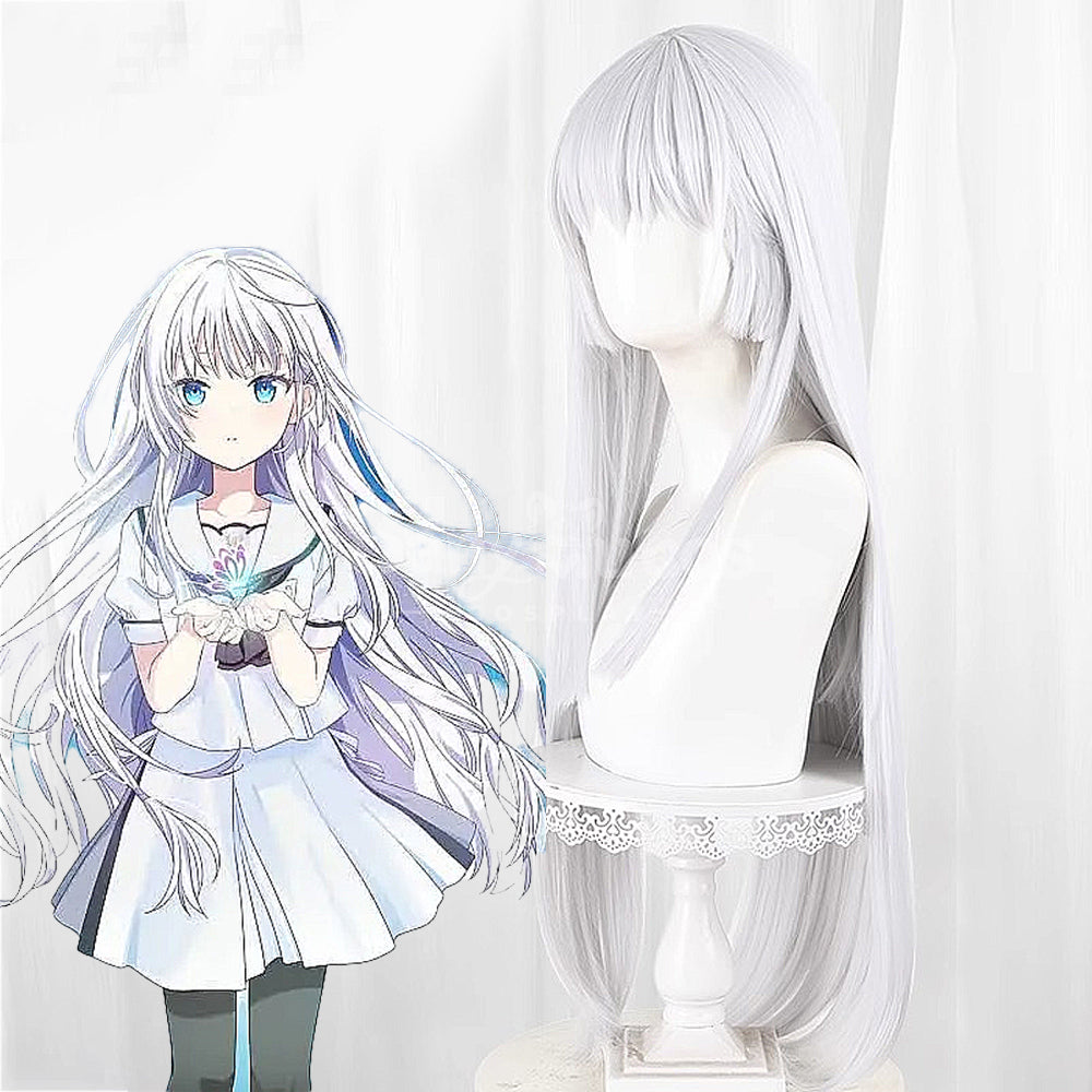 【In Stock】Game Summer Pockets Cosplay Naruse Shiroha Cosplay Costume Cosplay Wigs