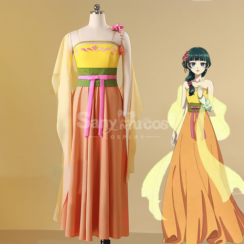 【In Stock】Anime The Apothecary Diaries Cosplay Maomao Orange Color Cosplay Costume