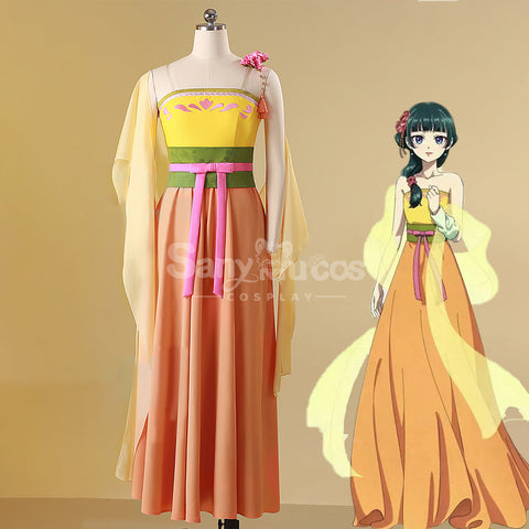 【In Stock】Anime The Apothecary Diaries Cosplay Maomao Orange Color Cosplay Costume