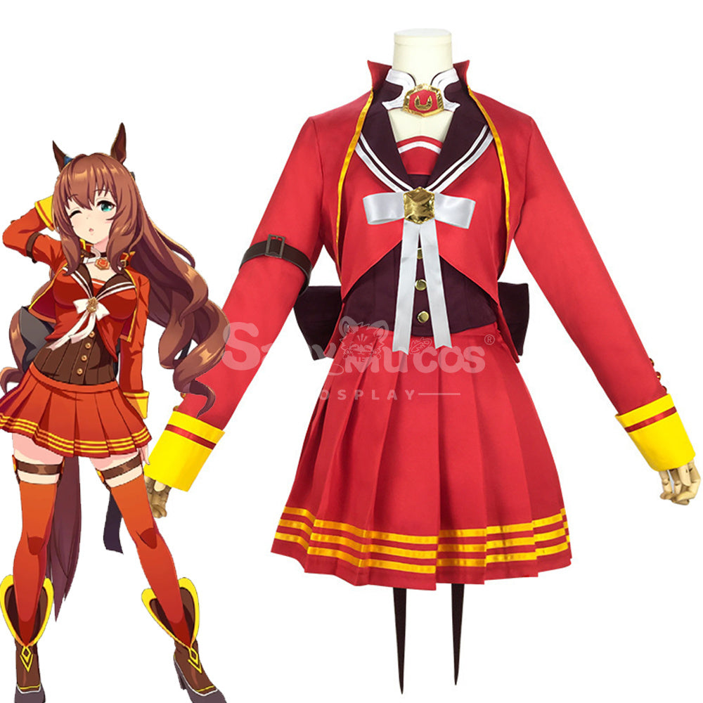 【In Stock】Game Uma Musume Pretty Derby Cosplay Tracy Red Uniform Cosplay Costume