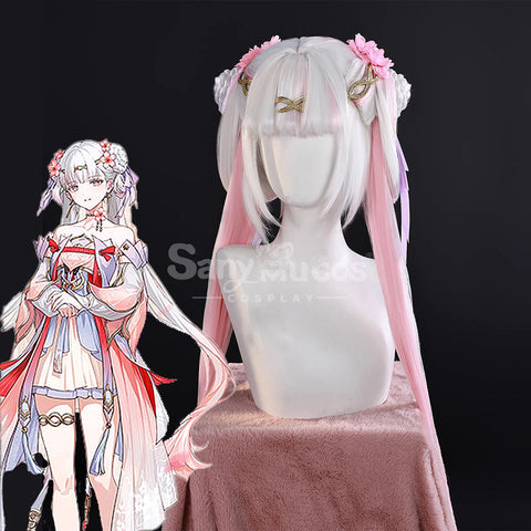 【In Stock】Game Wuthering Waves Cosplay Peach Blossom Radiance Cosplay Wig Cosplay Wigs