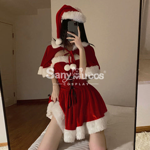 【In Stock】Sexy Cosplay Christmas Dress With Cape Costume Costumes
