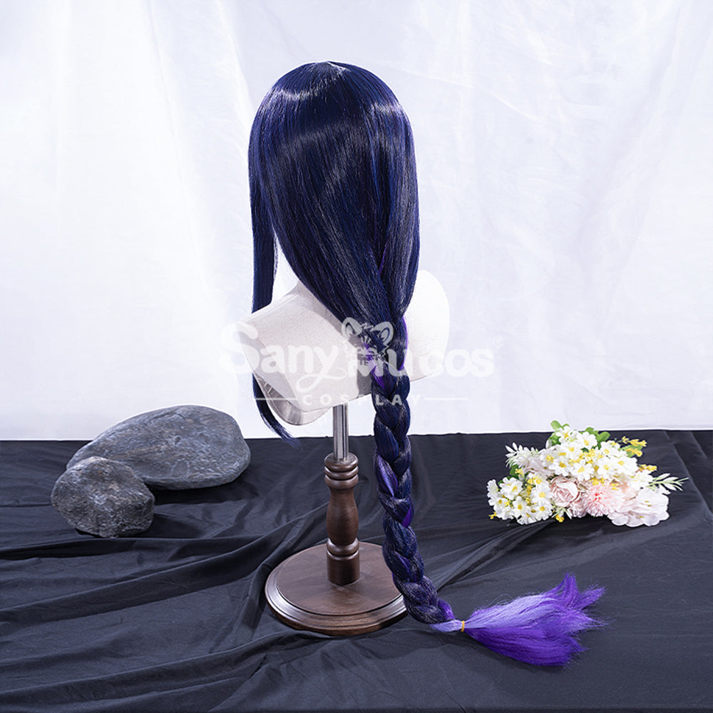 【In Stock】Game Genshin Impact Inazuma Baal Raiden Shogun Blue And Purple Gradient Long Weave