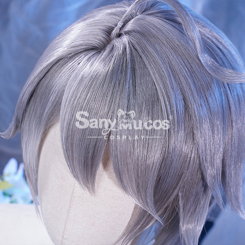【In Stock】Game Genshin Impact Alhaitham Silver Gradient Short Cosplay Wig