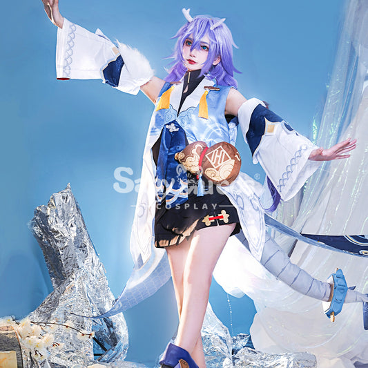 【48H To Ship】Game Honkai: Star Rail Cosplay Xianzhou Luofu Bailu Cosplay Costume Premium Edition 1000