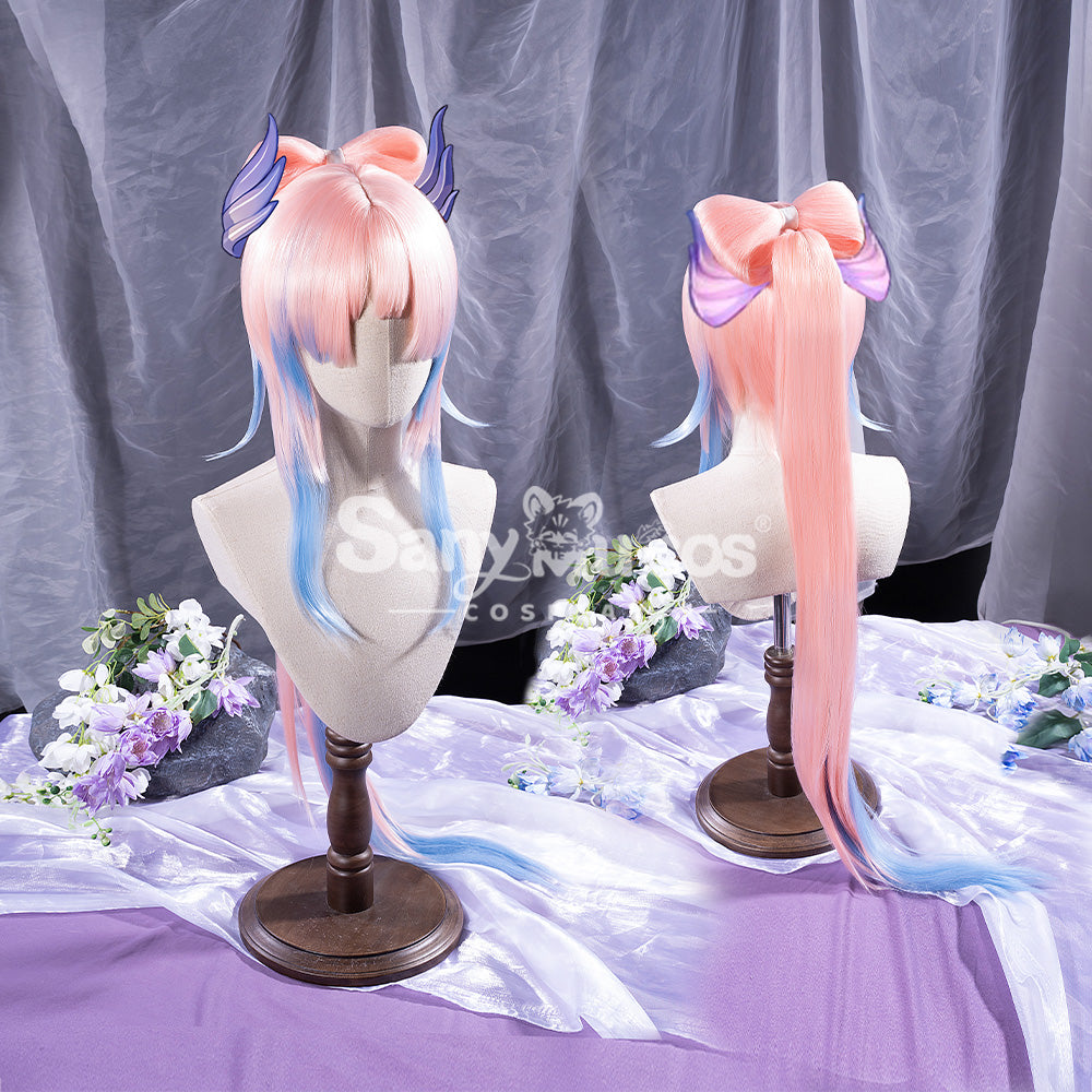 【In Stock】Game Genshin Impact Sangonomiya Kokomi Pink And Blue Gradient Long Cosplay Wig Wigs