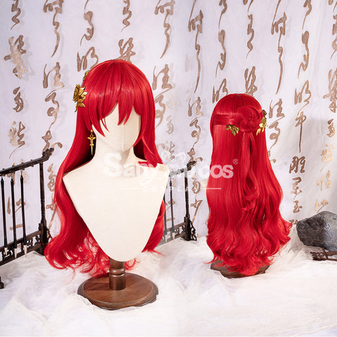 【Weekly Flash Sale On Www.Sanymucos.Com】【In Stock】Game Honkai: Star Rail Cosplay Astral Express Himeko Cosplay Wig