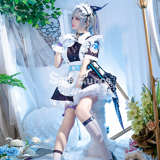 【Pre-Sale> Ship On April. 15th】Game Honkai: Star Rail Cosplay Maid Suit Silver Wolf Cosplay Maid Costume Premium Edition 1000