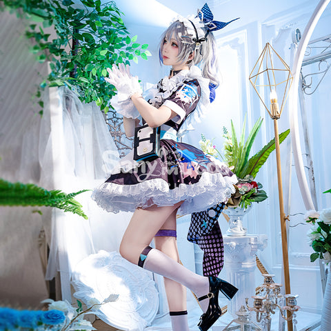 【48H To Ship】Game Honkai: Star Rail Cosplay Maid Suit Silver Wolf Cosplay Maid Costume Premium Edition