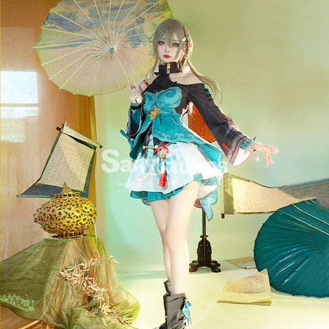 【48H To Ship】Game Honkai: Star Rail Cosplay Qingque Cosplay Costume Premium Edition