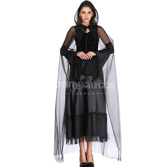 【In Stock】Halloween Cosplay Tulle Shawl Witch Ghost Wife Cosplay Costume 1000