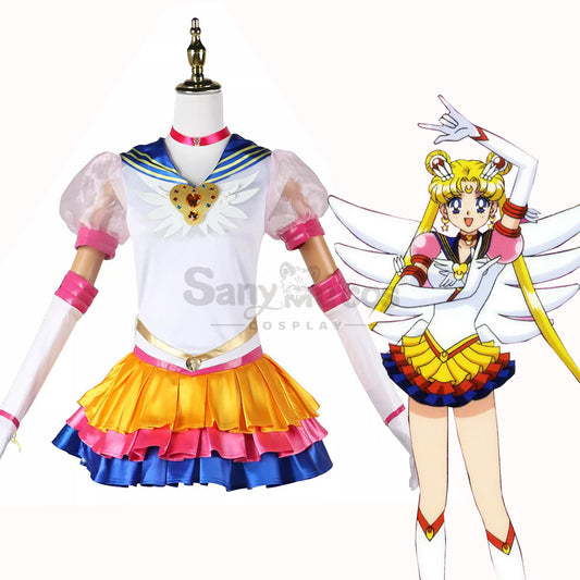 【In Stock】Anime Sailor Moon Eternal Cosplay Sailor Moon Usagi Tsukino Battle Suit Cosplay Costume 1000
