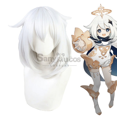【In Stock】Game Genshin Impact Cosplay Paimon Cosplay Wig