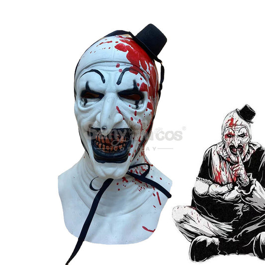 【In Stock】Movie Terrifier Cosplay Art the Clown Mask Cosplay Prop 1000