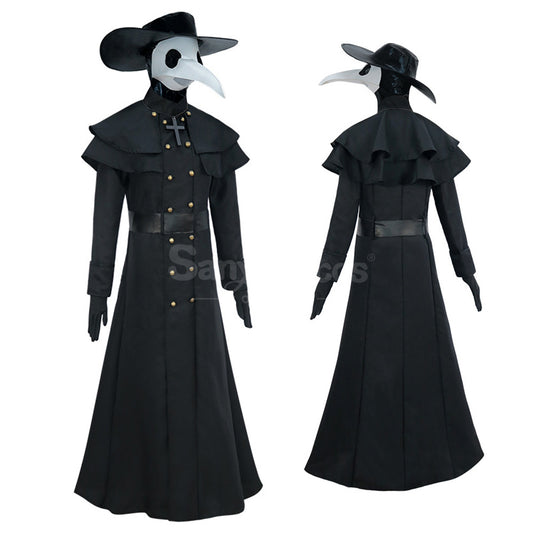 【In Stock】Halloween Cosplay Medieval Black Death Doctor Cosplay Costume 1000