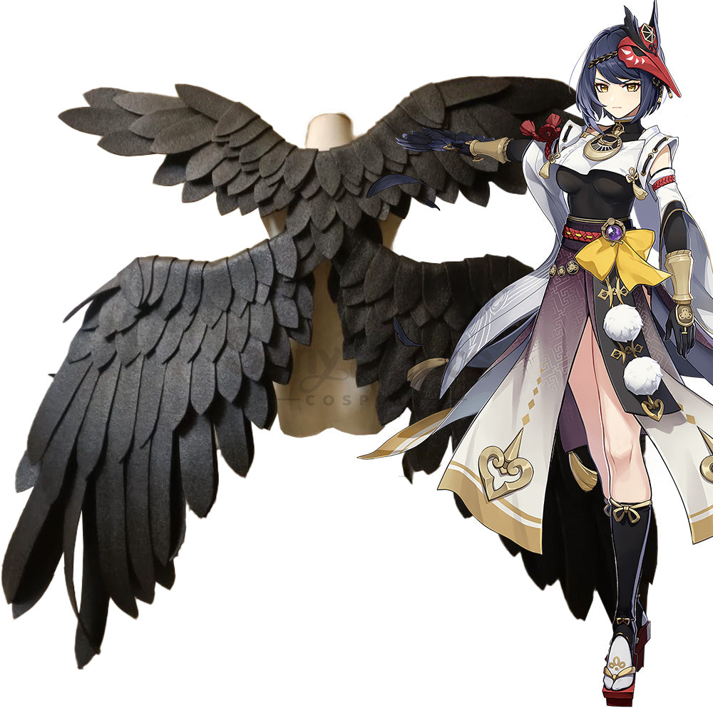 Game Genshin Impact Cosplay Kujo Sara Wings Accessory Prop