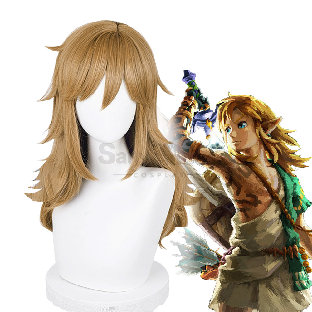 【In Stock】Game The Legend of Zelda Cosplay Link Zelda Cosplay Long Wig