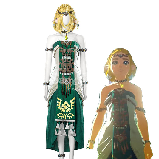 【In Stock】Game The Legend of Zelda Cosplay Princess Zelda Cosplay Costume 1000