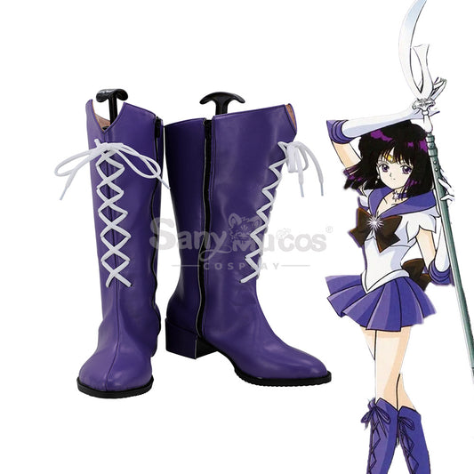 【In Stock】Anime Sailor Moon SuperS Cosplay Sailor Saturn Hotaru Tomoe Cosplay Shoes 1000