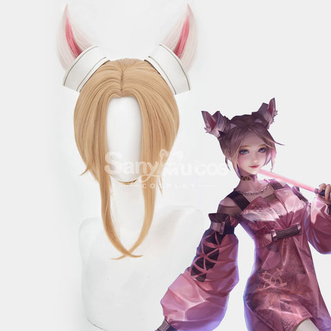 【In Stock】Game Honor of Kings cosplay Gongsun Li White and Pink Long Cosplay wig