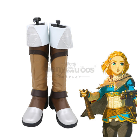 Game The Legend of Zelda Princess Shoes Cosplay Boots