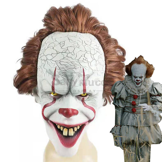 【In Stock】Movie It Cosplay Pennywise Mask Cosplay Props 1000
