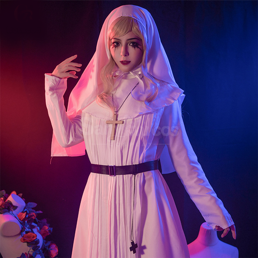 【In Stock】Movie The Nun Cosplay Valak (White) Cosplay Costume 1000