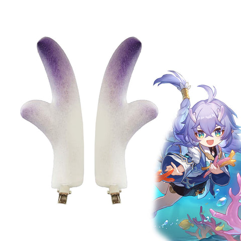 Game Honkai: Star Rail Cosplay Xianzhou Alliance Bailu Horns Accessory