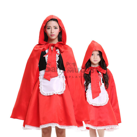 【In Stock】Christmas/Halloween Cosplay Red Riding Hood Cosplay Costume Kid Size