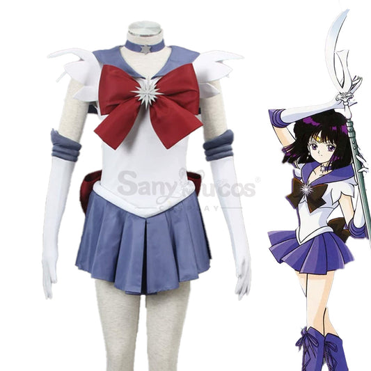 【In Stock】Anime Sailor Moon Cosplay Sailor Saturn Hotaru Tomoe Battle Suit Cosplay Costume 1000